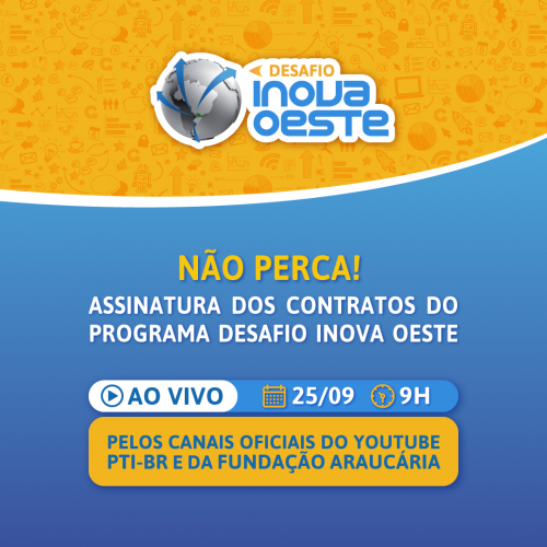 Assinatura contratos Inova Oeste