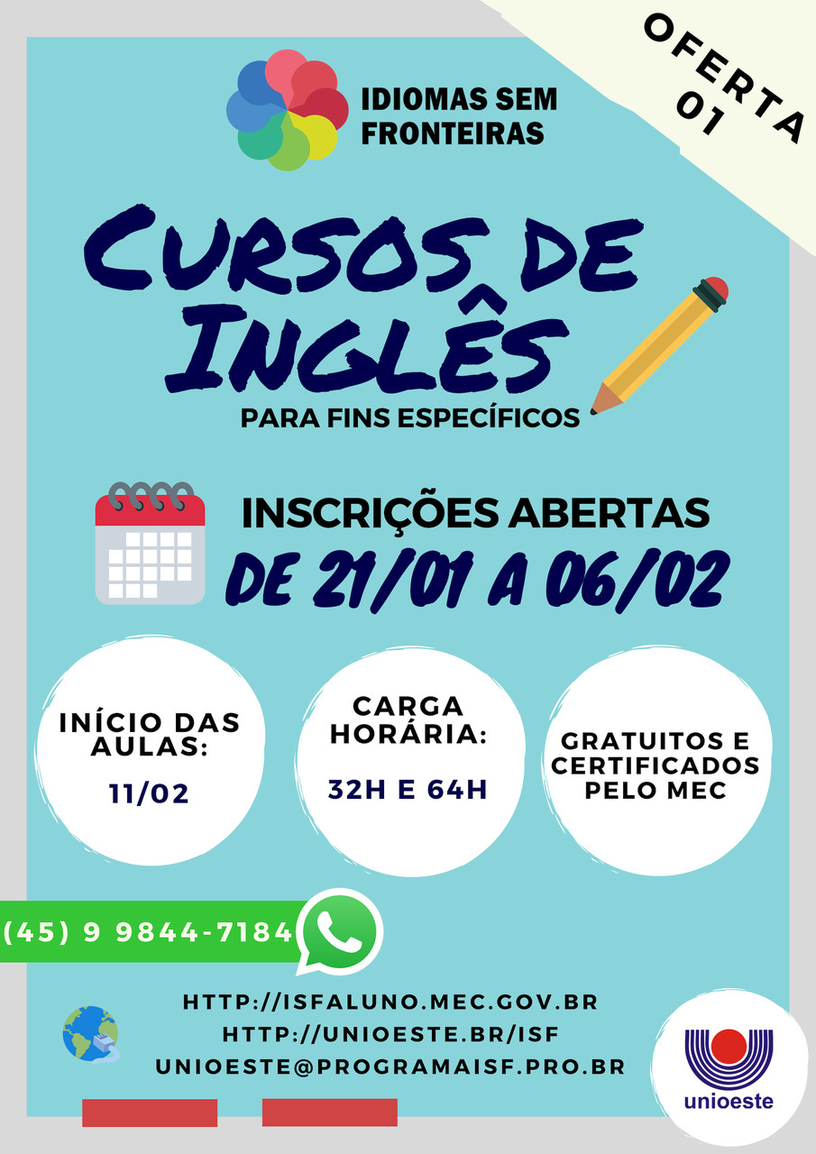 Inscrições Abertas: cursos grátis de inglês e espanhol em Itu