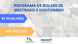 bolsas de mestrado e doutorado