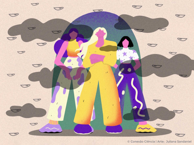 Exposição prevenção violência contra a mulher