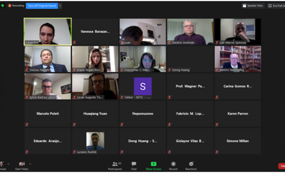 Araucária promove reunião referente ao desenvolvimento do Laboratório Sino Brasileiro de Inteligência Artificial (LSBia)